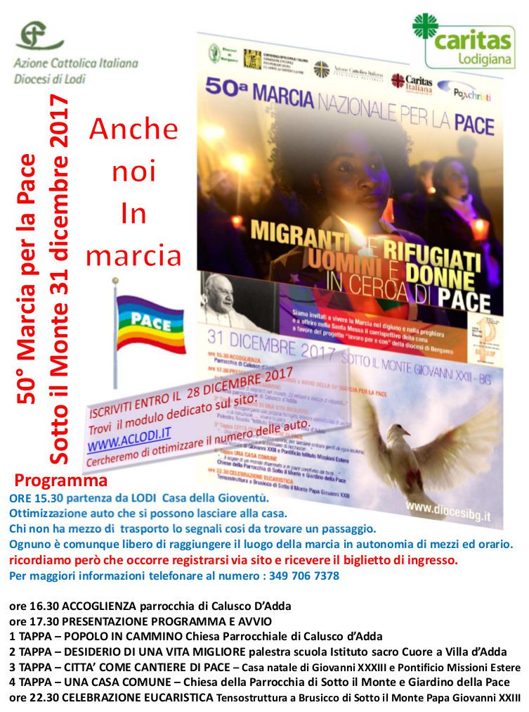 Marcia della Pace 2017