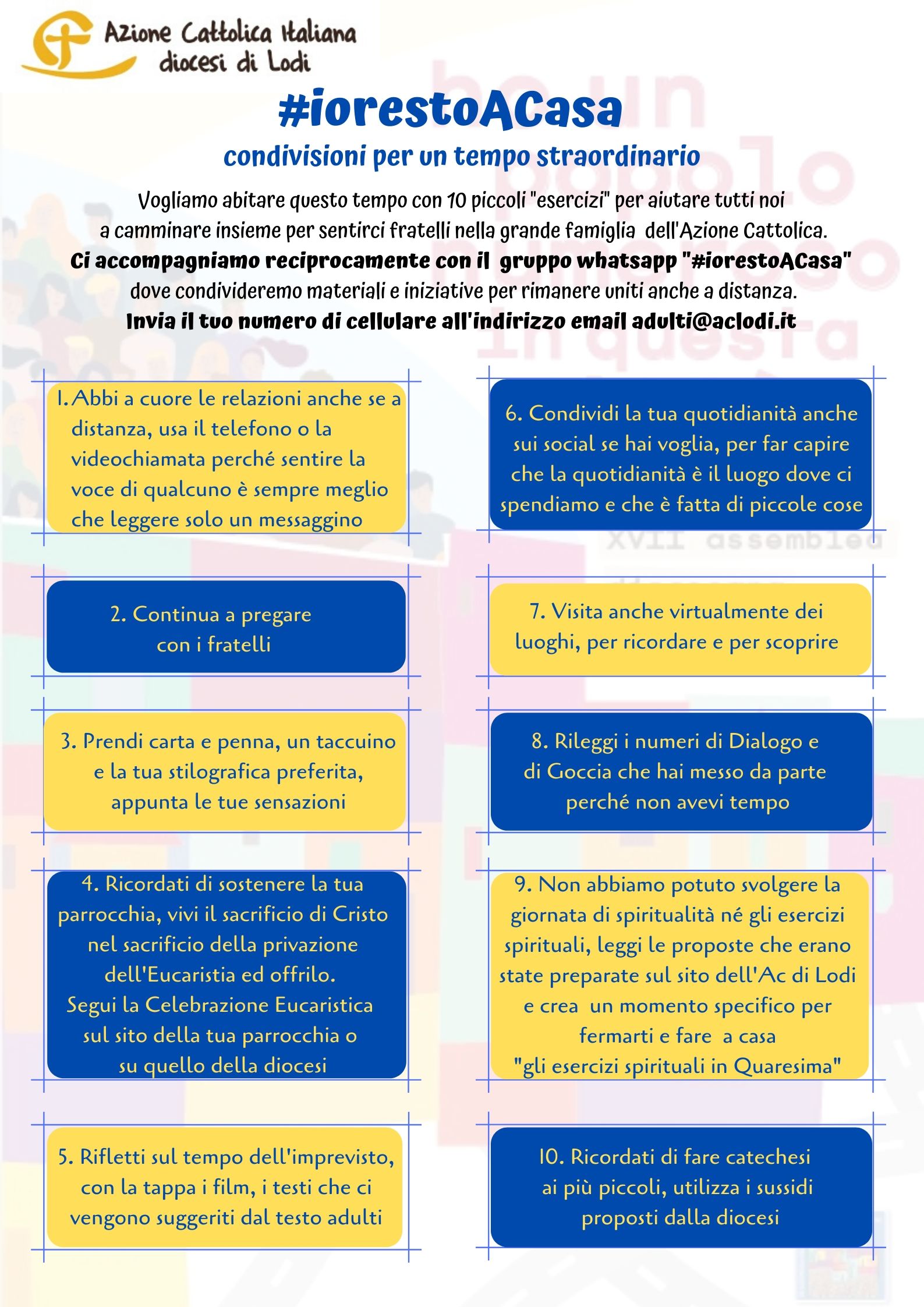 #iorestoACasa – condivisioni per un tempo straordinario